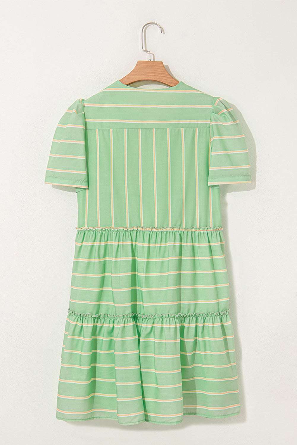 Sunlit Striped Frill Detail Dress