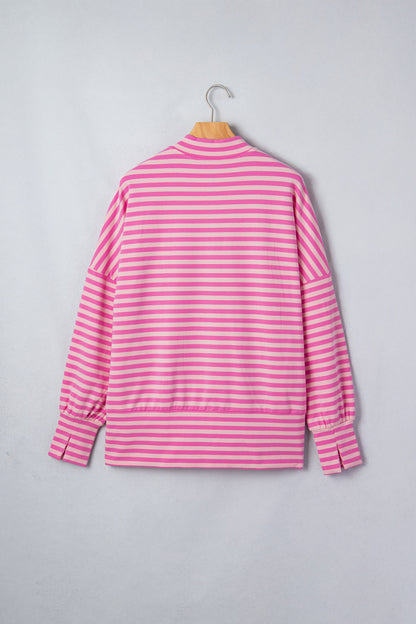 First Frost Stripe Zip Sweatshirt