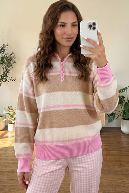 Marsh Striped Drop Shoulder Sweater