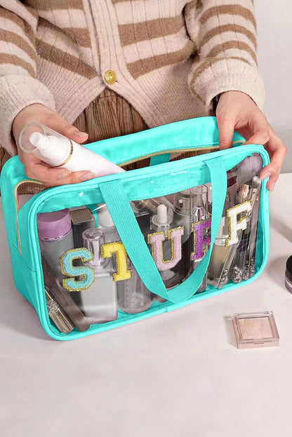 Sweet "Stuff" Clear Makeup Bag