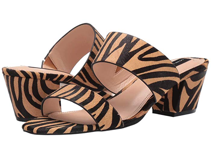 Steven by Steve Madden Viviene Tiger-Print Mules