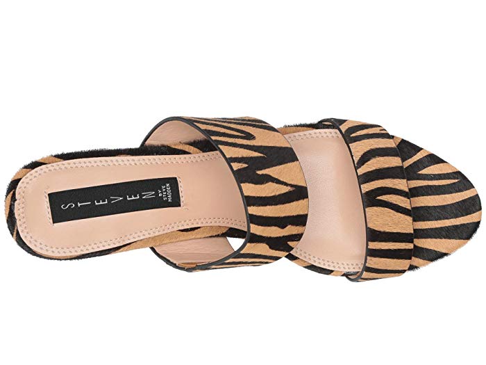 Steven by Steve Madden Viviene Tiger-Print Mules