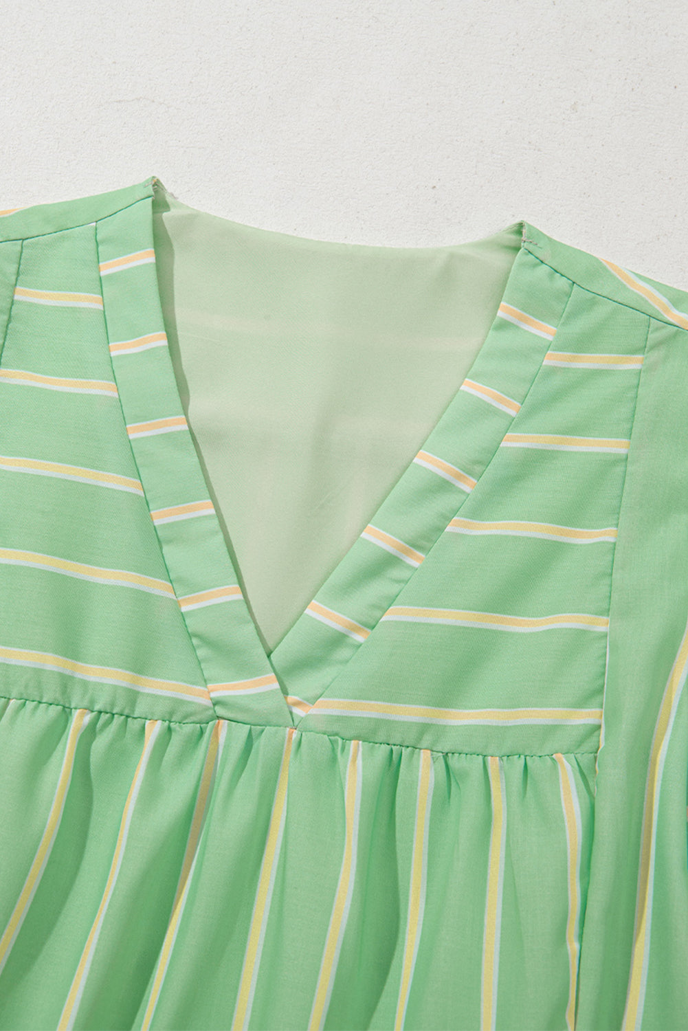 Sunlit Striped Frill Detail Dress