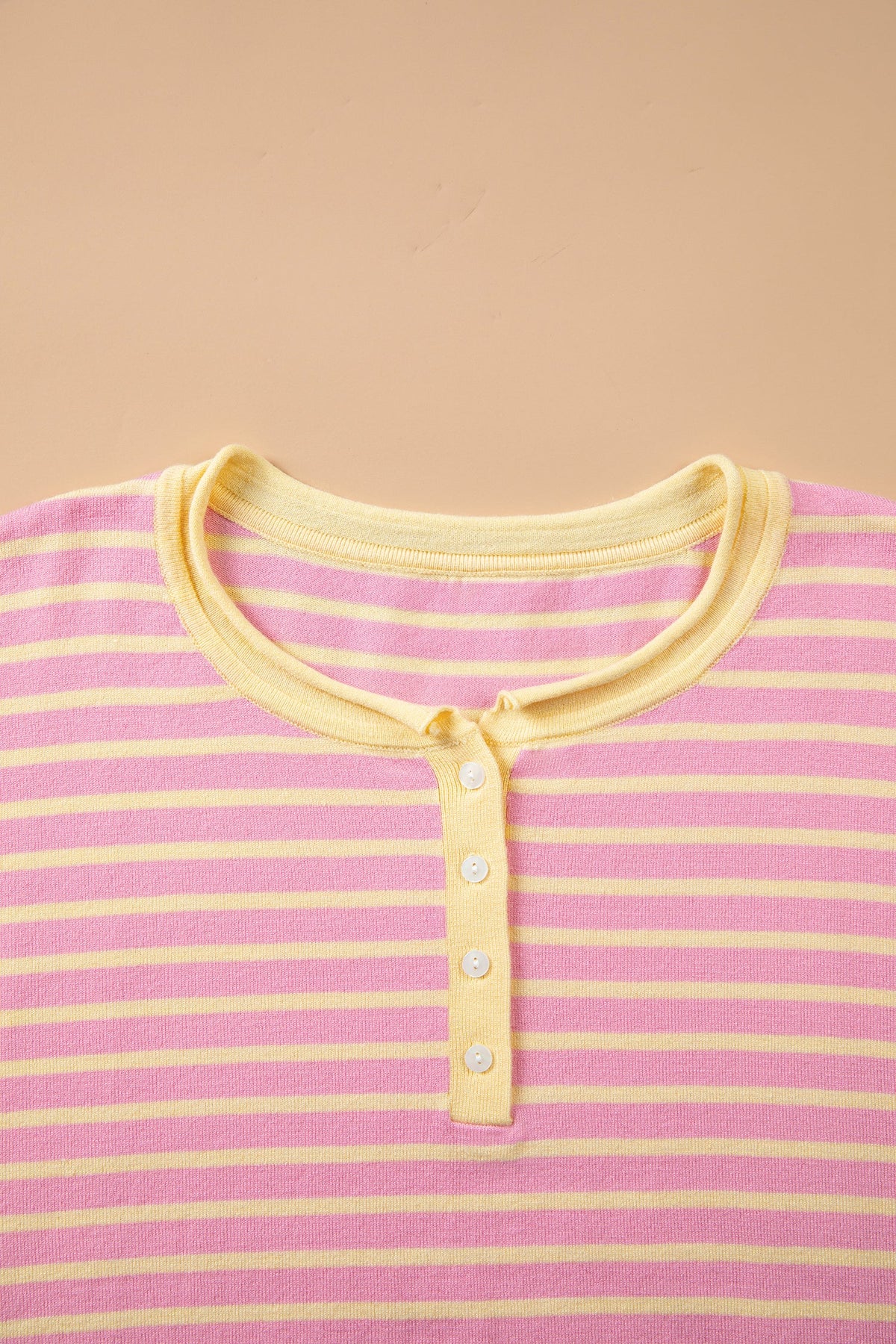 Plus Size Striped Henley Sweater — product image 4
