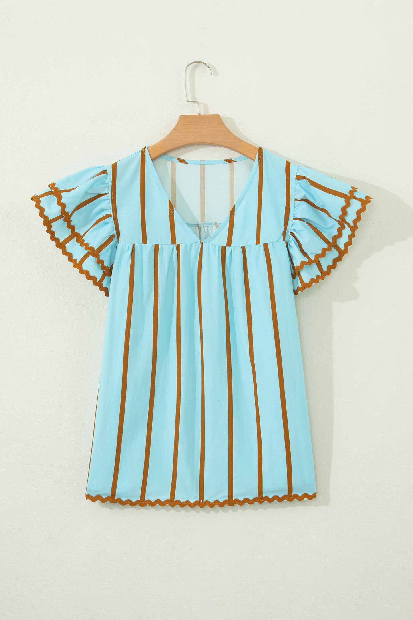 Backroad Striped Ricrac Blouse