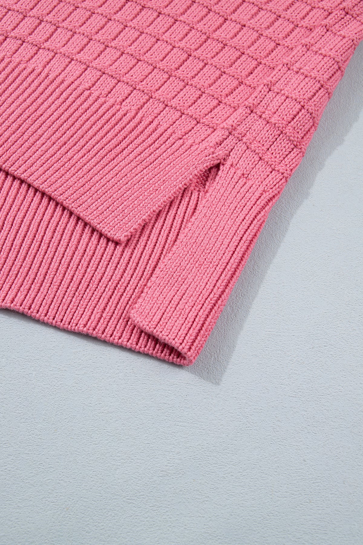 Peach Bloom Drop Shoulder Sweater