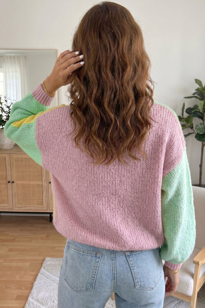 Sunbeam Colorblock Knit Cardigan
