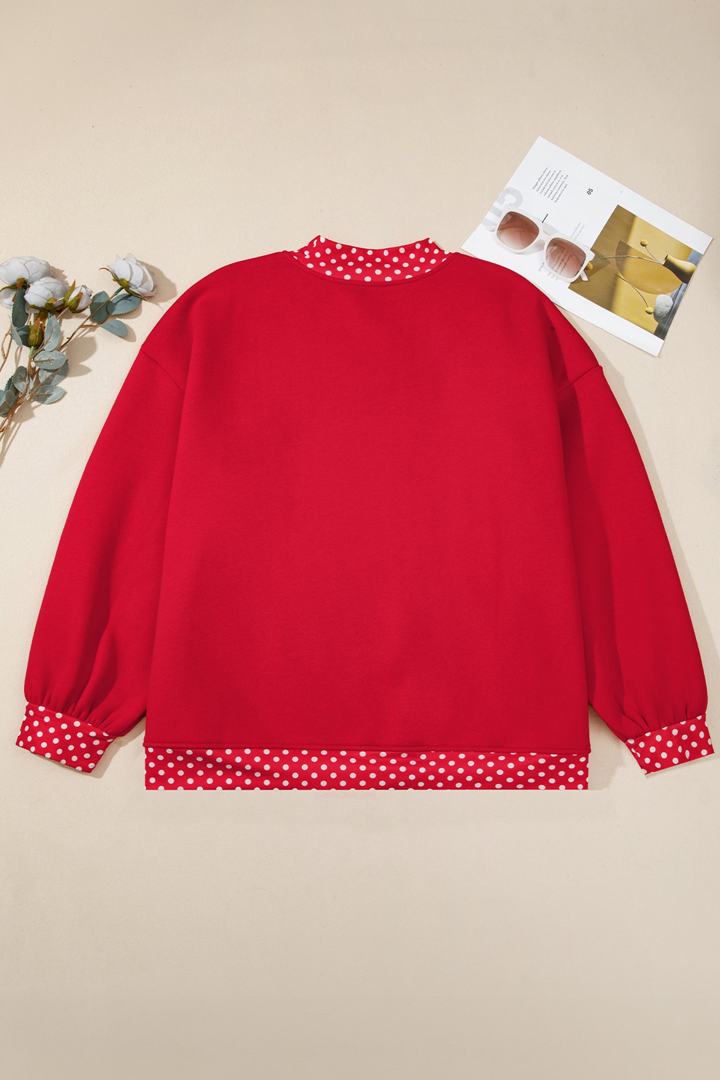 Field Day Polka Dot Plus Size Sweatshirt