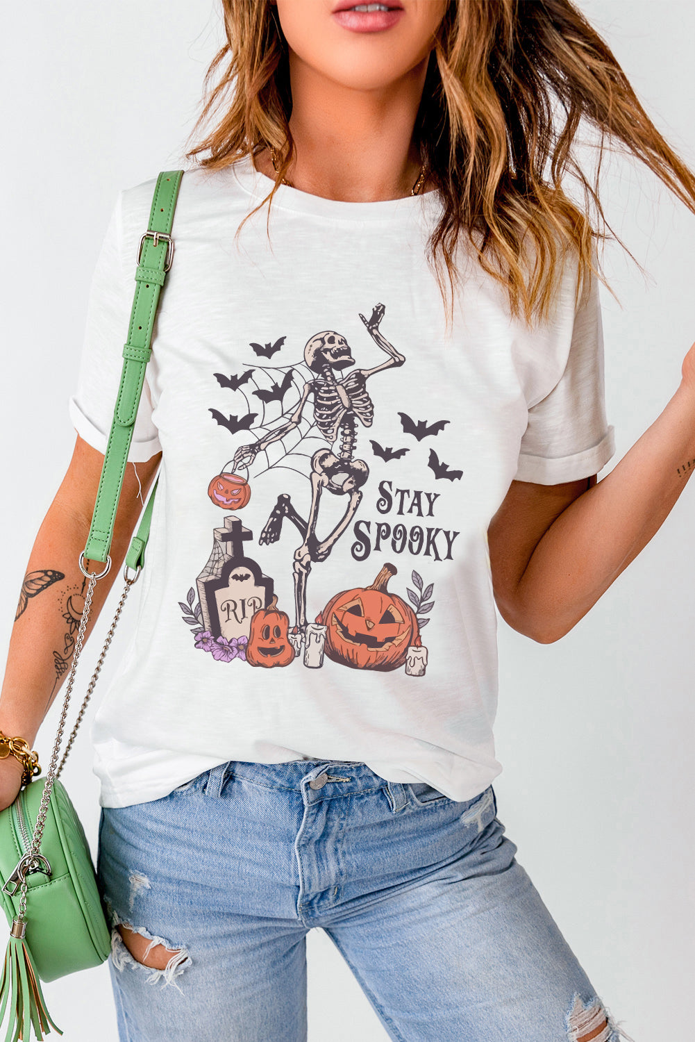 "Stay Spooky" Pumpkin Halloween Tee