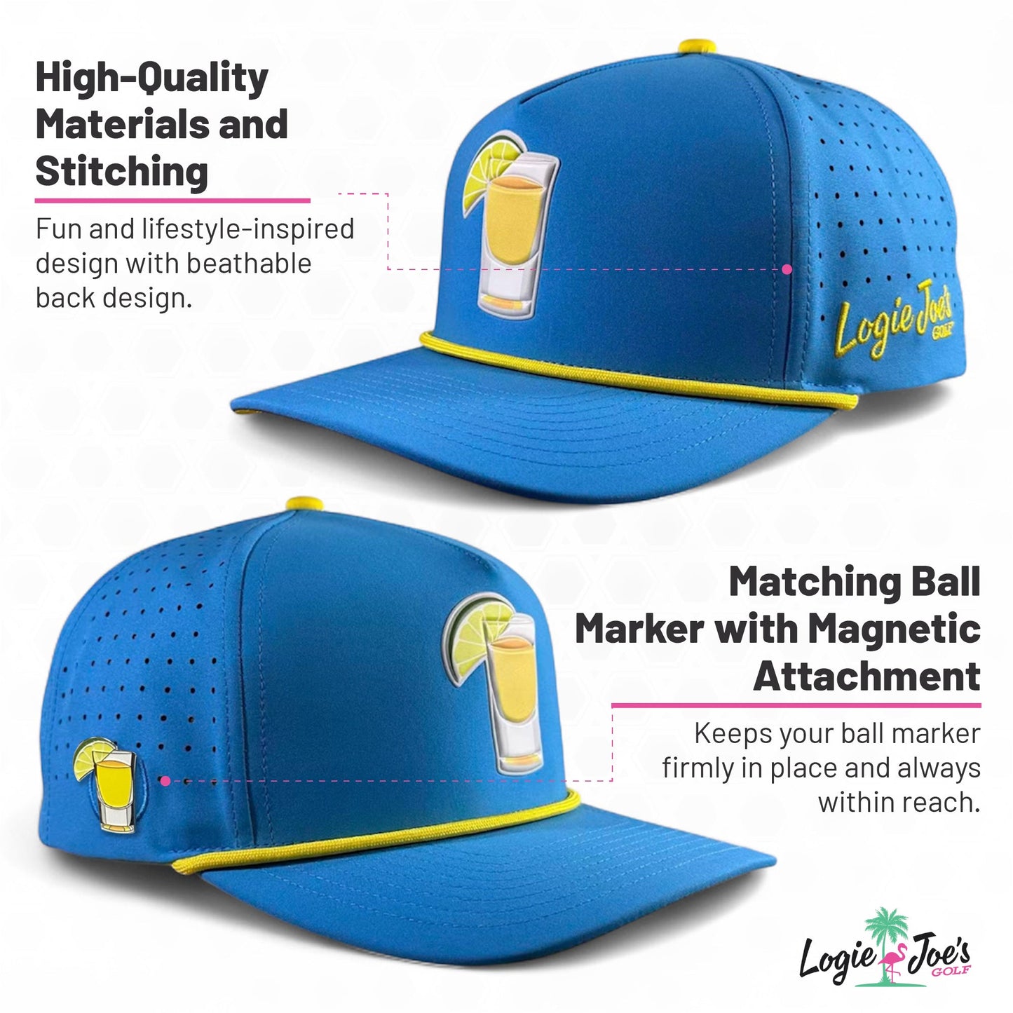 Mallard Golf Snapback Hat with Magnetic Ball Marker
