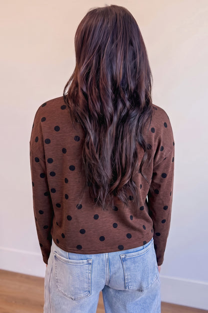 Polka Dot Button-Front Shirt