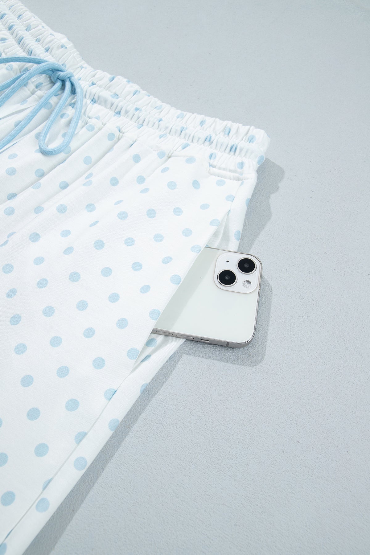 Polka Dot Colorblock Lounge Set