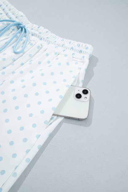 Polka Dot Colorblock Lounge Set