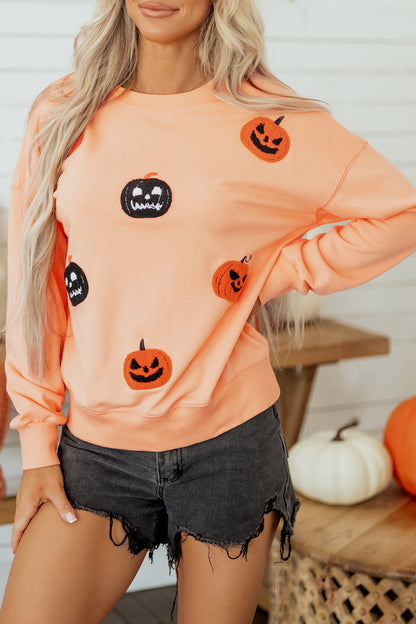 Pumpkin Patch Embroidered Sweatshirt