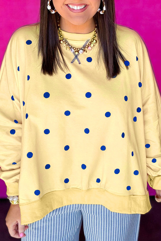 Sunlit Polka Dot Plus Size Top