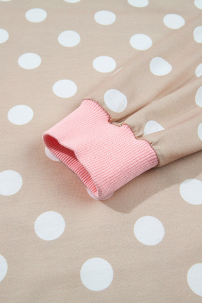 Sweet Talk Polka Dot Top And Pants Set