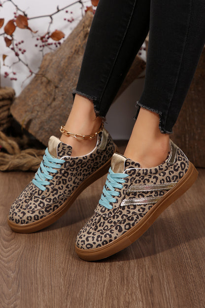 Wild Card Leopard Faux Suede Sneakers