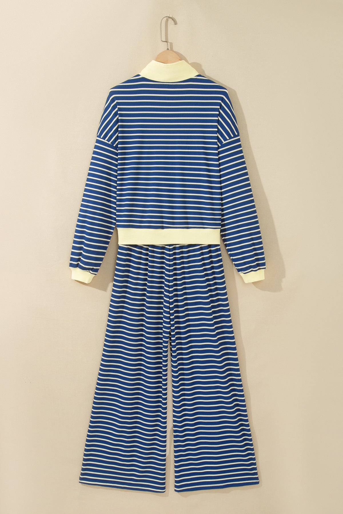 Blue Stripe Easygoing Pants Set