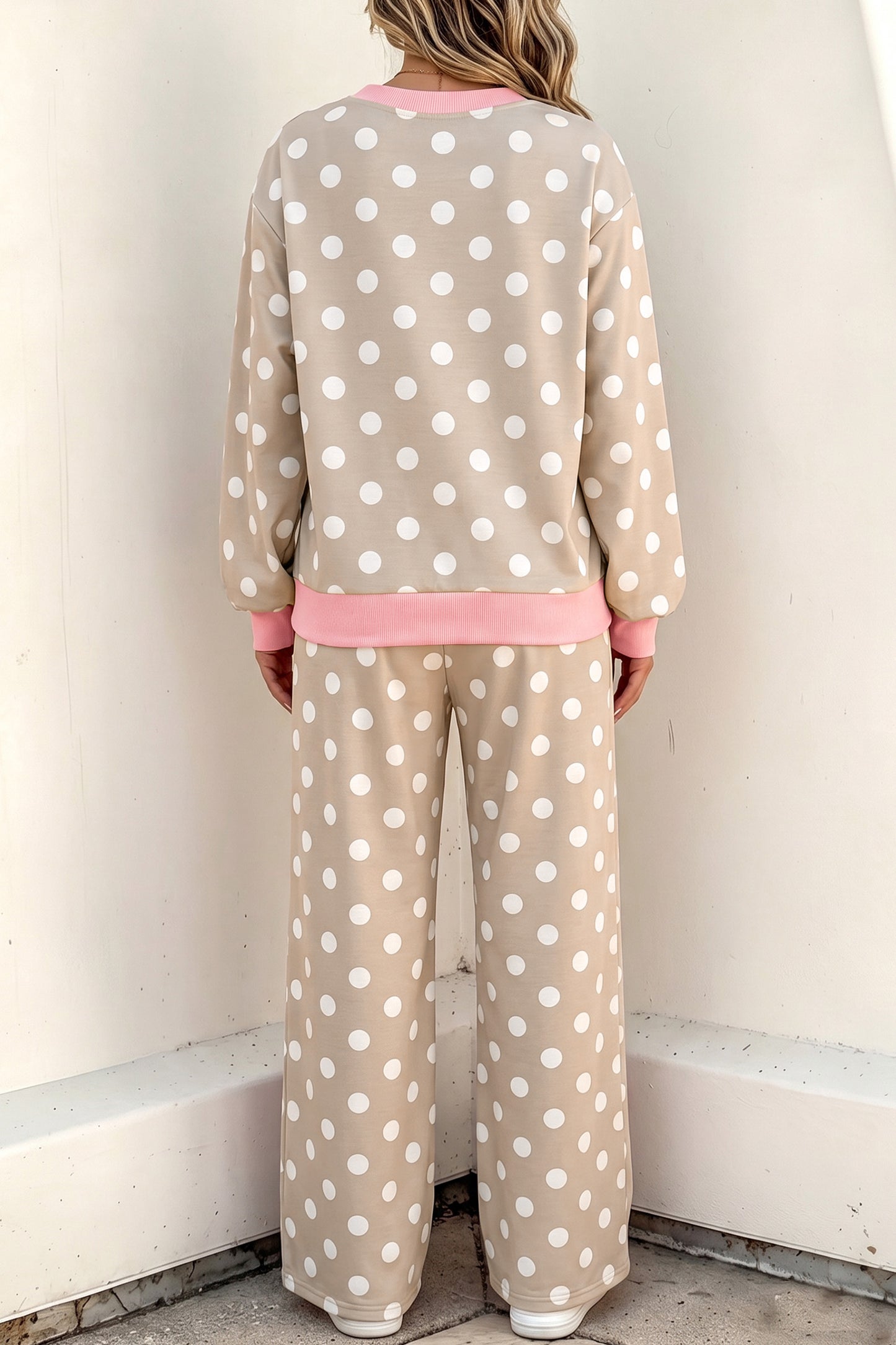 Sweet Talk Polka Dot Top And Pants Set