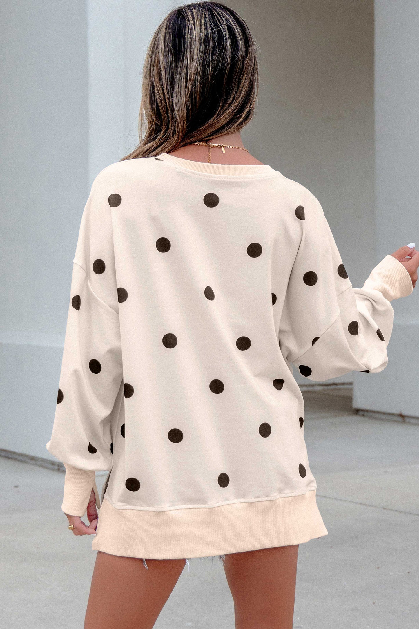 Sunny Side Polka Dot Pullover Top