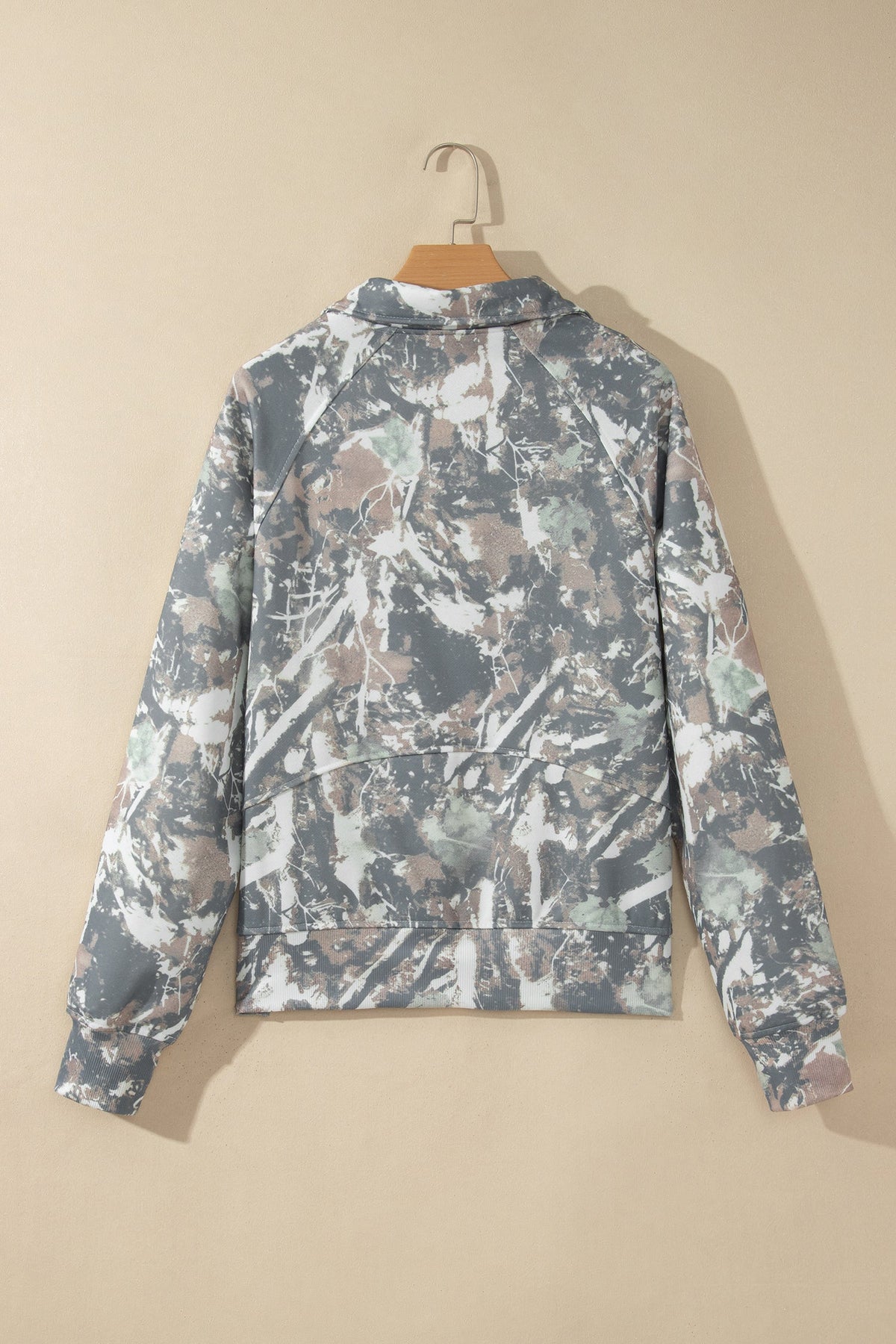 Woodland Camo Quarter-Zip Sweatshirt — product image 3