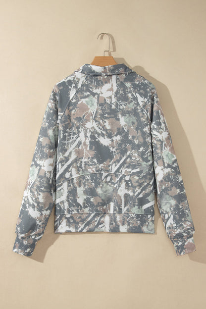 Woodland Camo Quarter-Zip Sweatshirt — product image 3