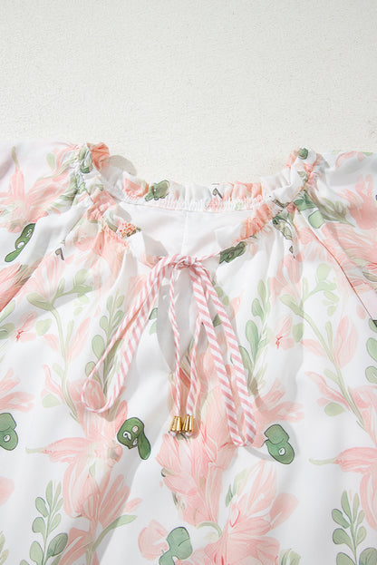 Meadow Floral Plus Size Tiered Dress