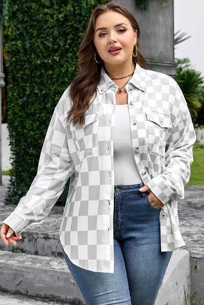 Khaki Checkered Western Jacket