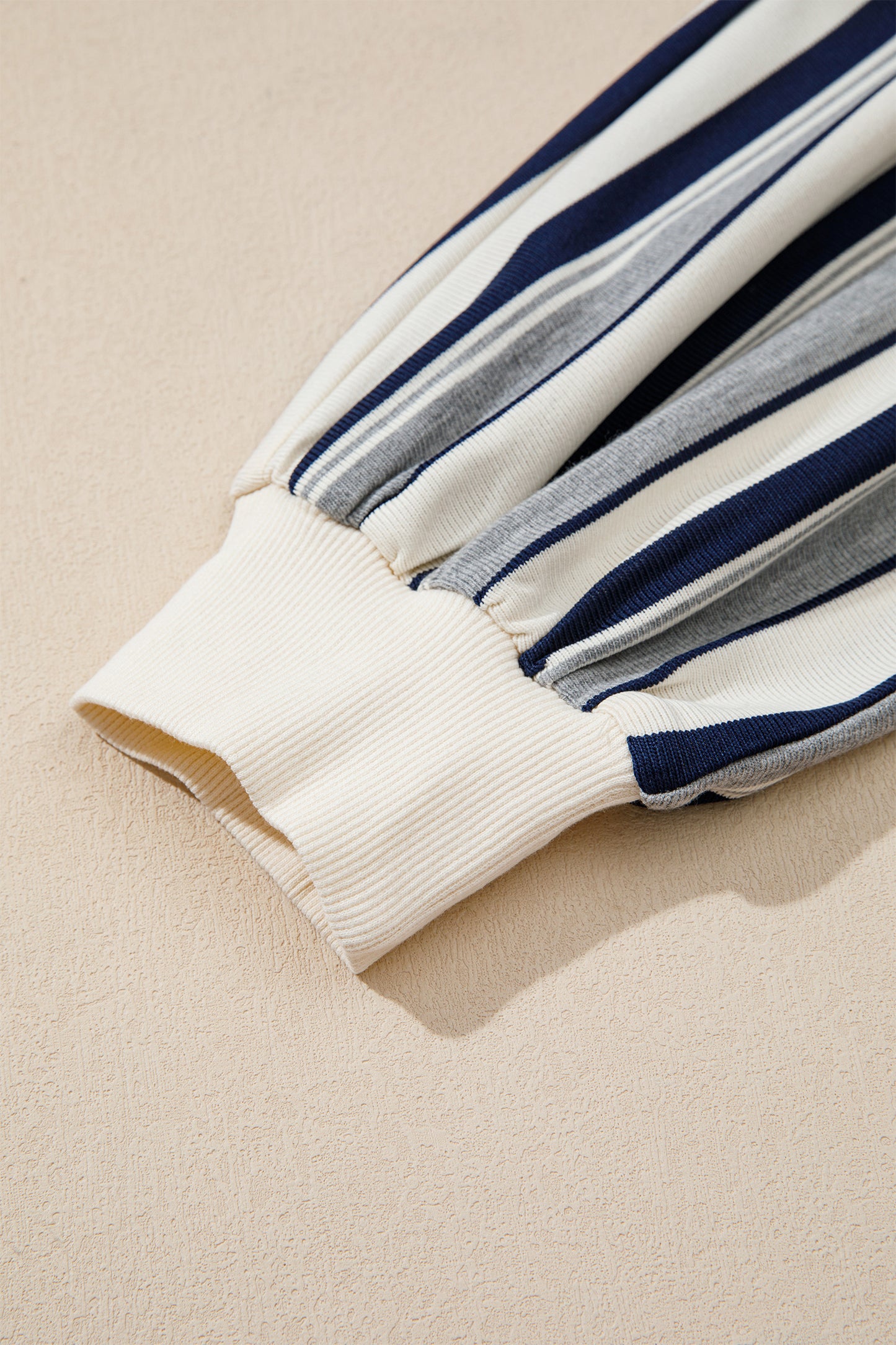 Seaside Stripe Ribbed Sweatshirt