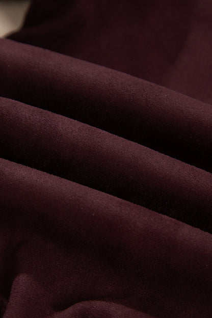Faux Suede Zip-Up Collared Jacket — product image 5