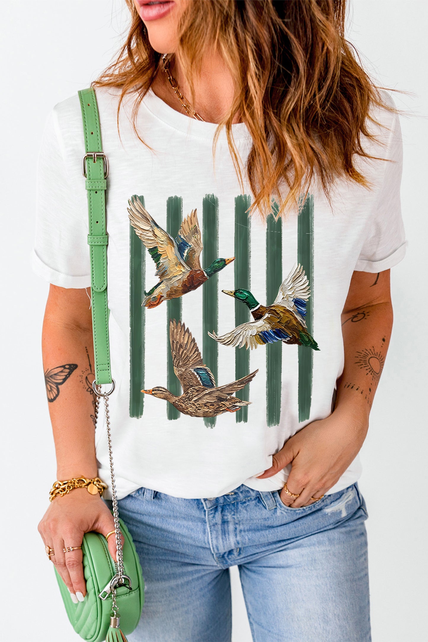 Greenhead Stripe Mallard Tee