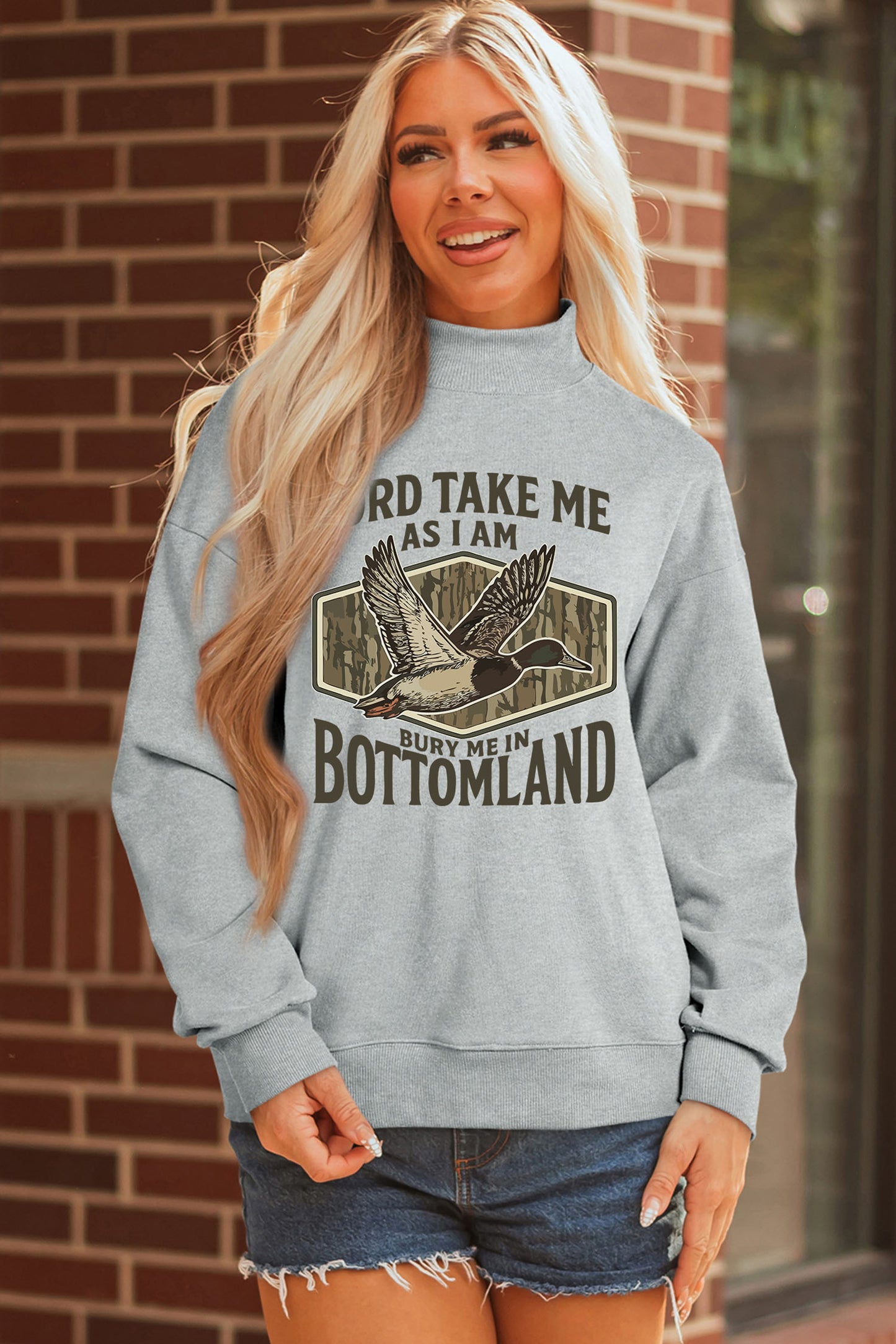 Trailhead Western Duck Mock Neck Sweatshirt