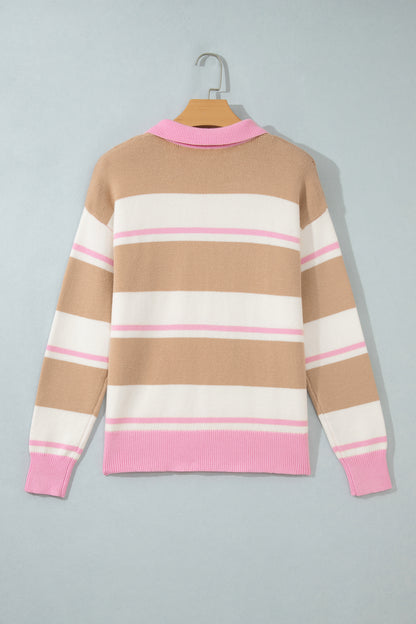 Marsh Striped Drop Shoulder Sweater