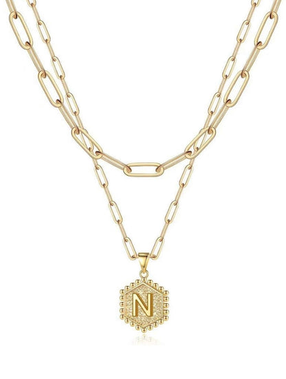 Beautiful Gold Layered Initial Necklaces (A-Z)