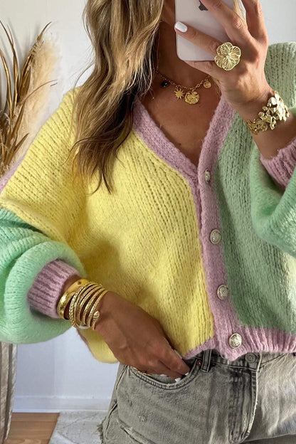 Sunbeam Colorblock Knit Cardigan