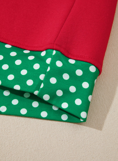 Field Day Polka Dot Plus Size Sweatshirt