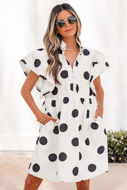 Vintage Charm Polka Dot Mini Dress