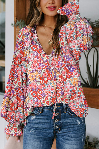 Meadow Floral Smocked Blouse