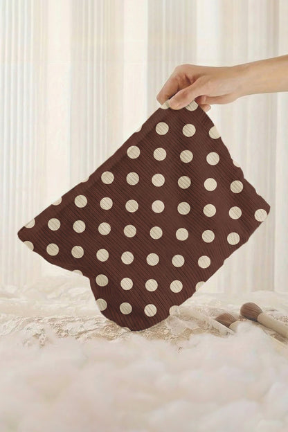 Cider House Polka Dot Corduroy Makeup Bag