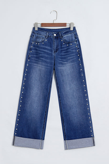 Canyon Studded Straight Leg Jeans
