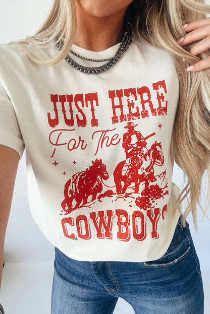 Just Here Cowboy Western Tee