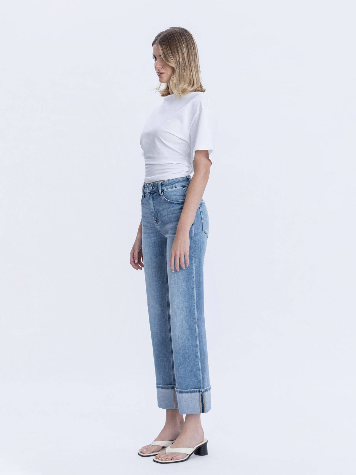 Alyssa High Rise Cuffed Jeans