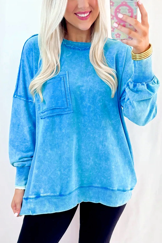 Blue Ridge Mineral Wash Pocket Sweatshirt