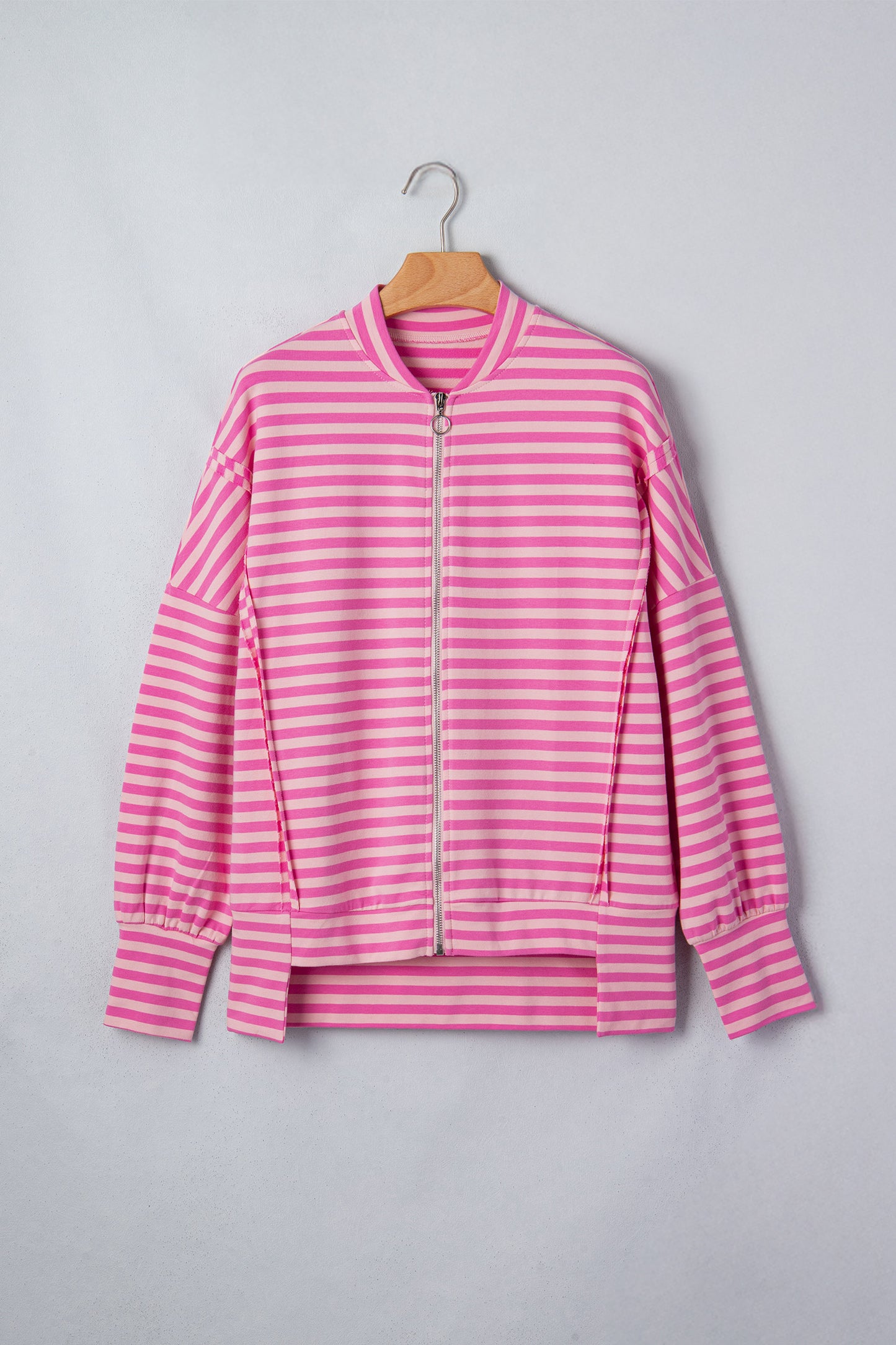 First Frost Stripe Zip Sweatshirt