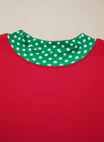 Field Day Polka Dot Plus Size Sweatshirt