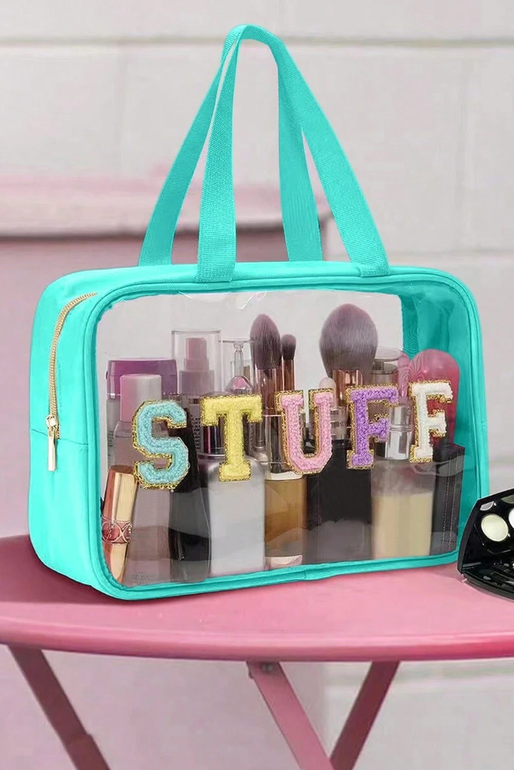 Sweet "Stuff" Clear Makeup Bag
