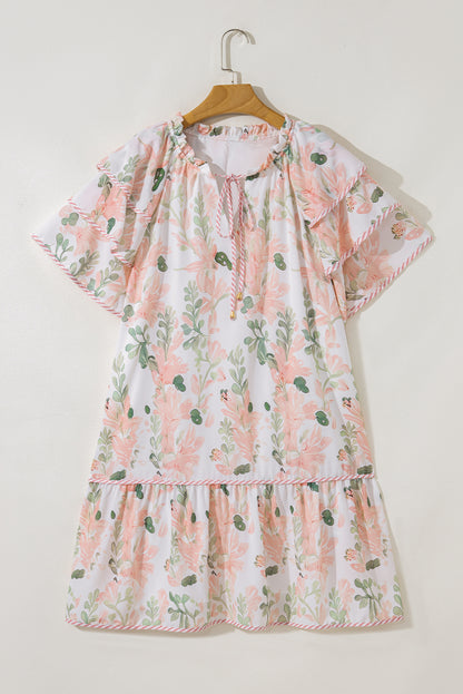 Meadow Floral Plus Size Tiered Dress