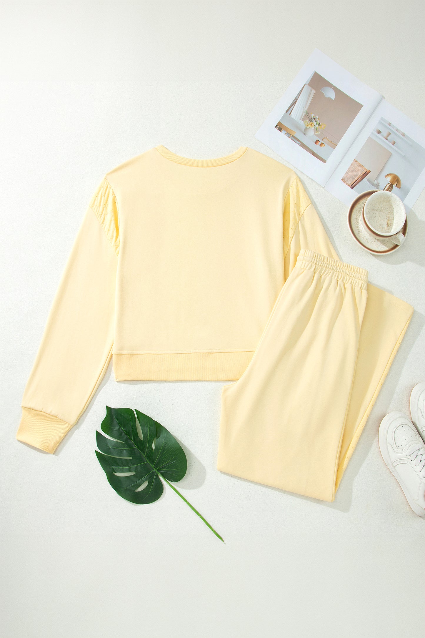 Lacewood Eyelet Pullover Pants Set