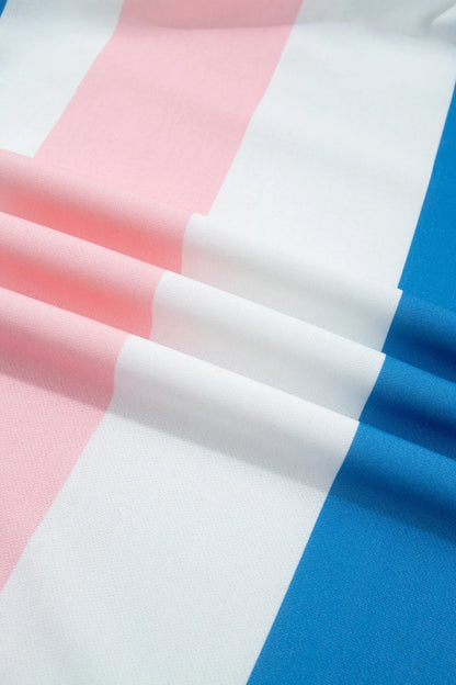 Stripe Colorblock Long Sleeve Oversized Top — product image 6