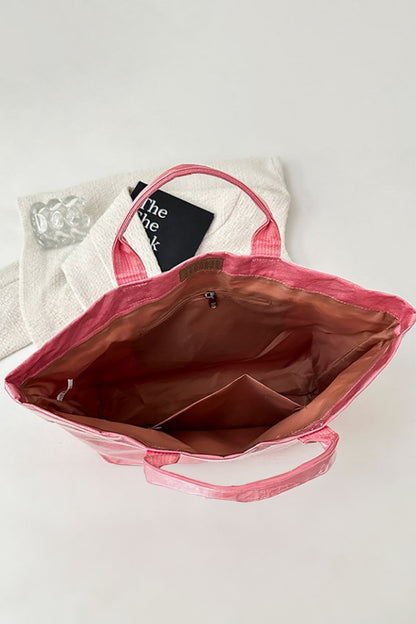Boardwalk Striped Vinyl Tote